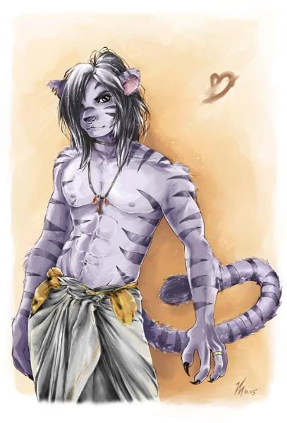 tiger boy furry