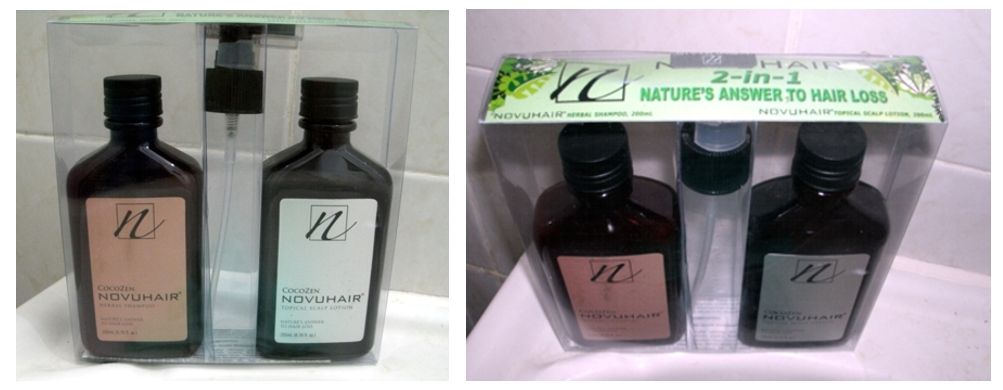 NovuHair Topical Scalp Lotion and Herbal Shampoo