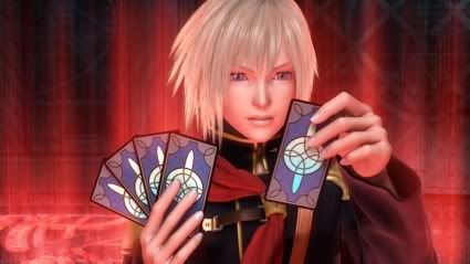 Agito-Character with cards