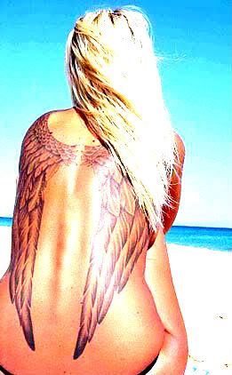 beautiful wing tattoos