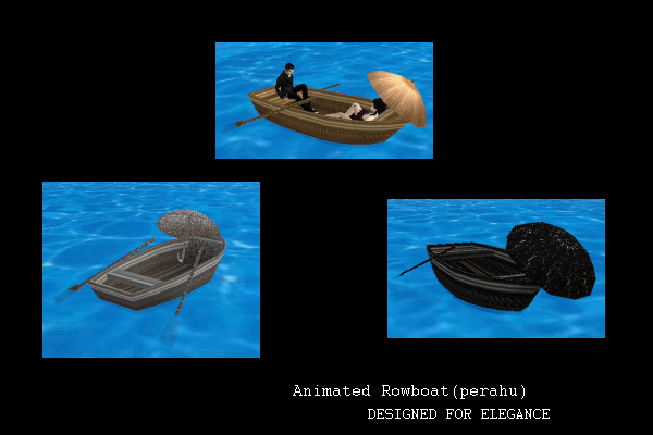 Animated Rowboat(perahu)