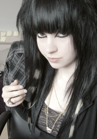 long black hair emo. long-lack-emo-hair-330x473.
