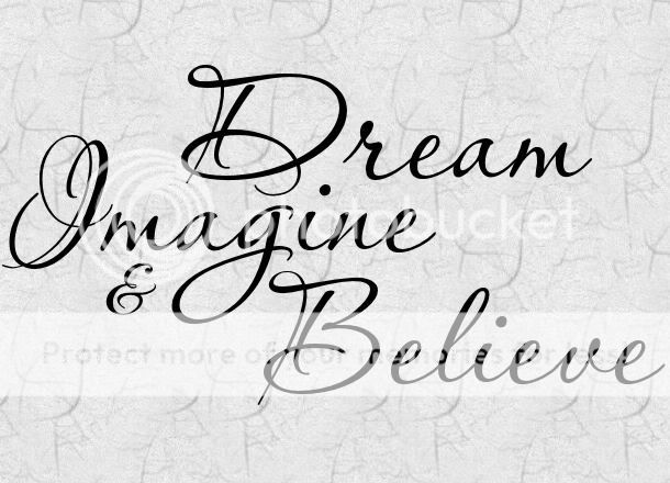 Dream Imagine Believe Vinyl Wall Lettering Word Decal