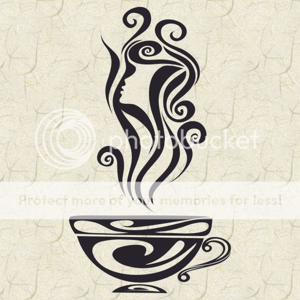 Coffee Cup Wall Decals Stickers Murals Vinyl Art Cafe  